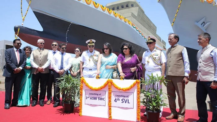 Anti submarine ship for Indian Navy launched