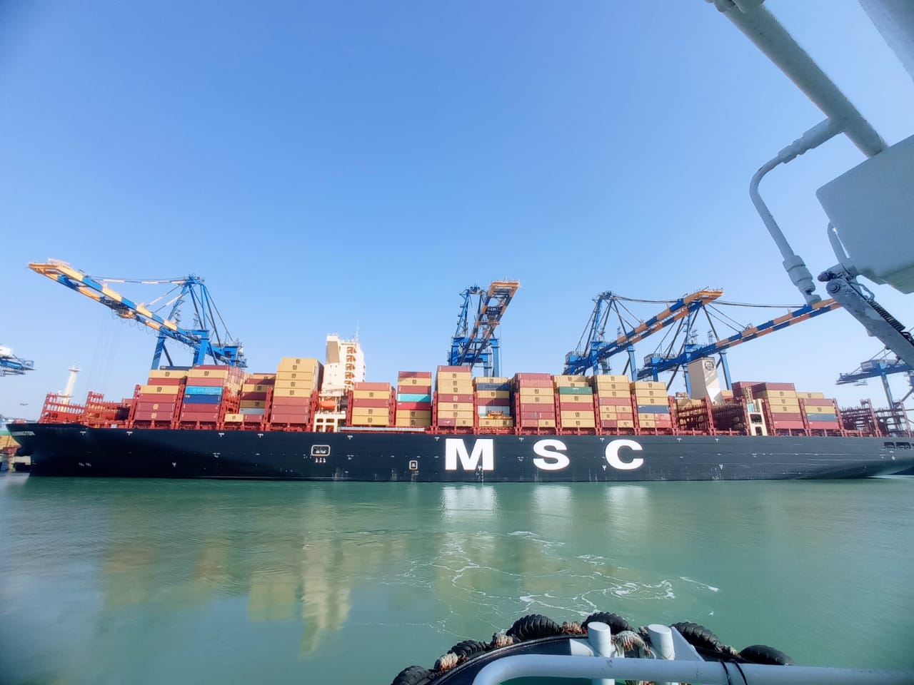 Longest vessel berthed at Mundra port