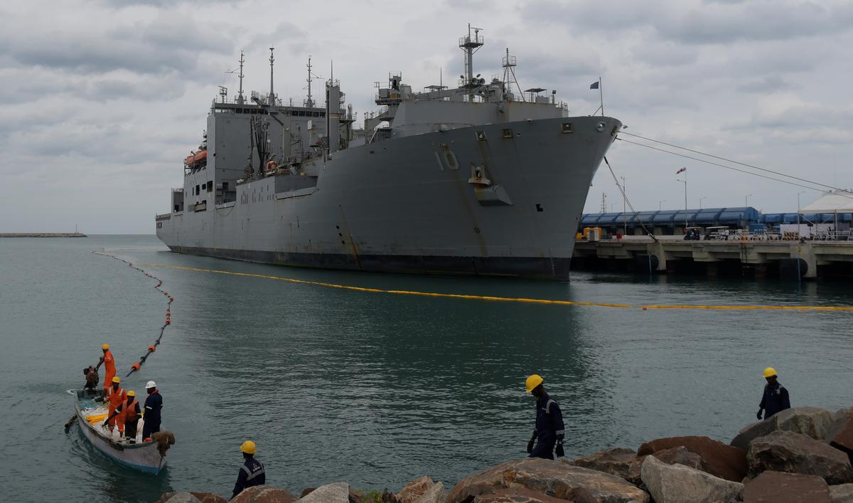 US Navy vessel arrived in India for repairing
