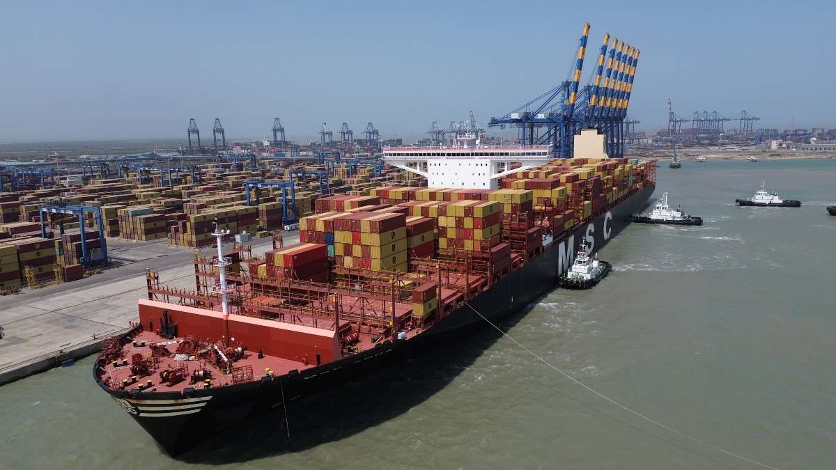 Adani's Mundra Port Makes History by Docking World's Largest Container Ship