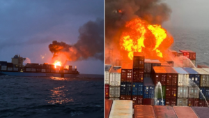 Fiery Ordeal at Sea: Coast Guard Battles Blaze on Cargo Ship off Goa Coast